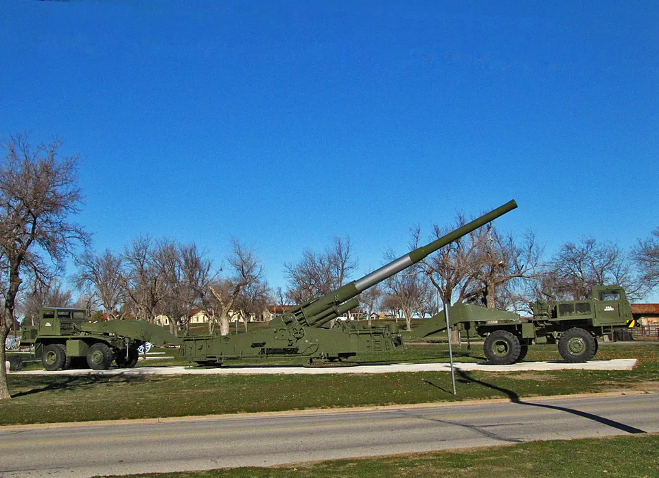 Atomic Annie cannon on display at Fort Sill
