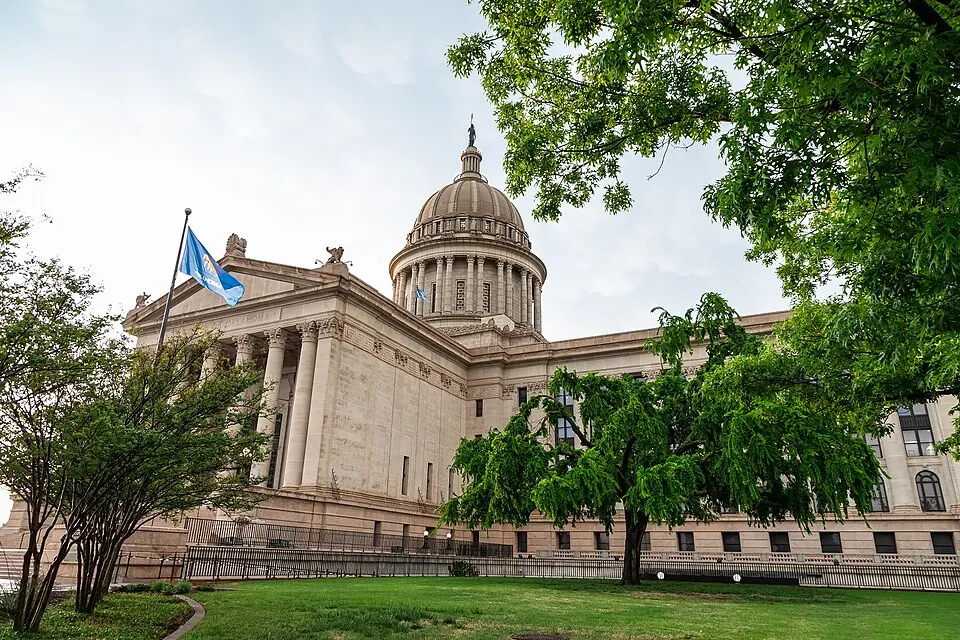 The Oklahoma State Capitol in Oklahoma City